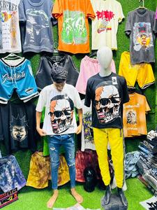 QYOURECLO personalizado Regular Fit cuello grueso dobladillo inferior hombres 100% algodón secado rápido transpirable manga corta 120g camisetas - Product Image 2