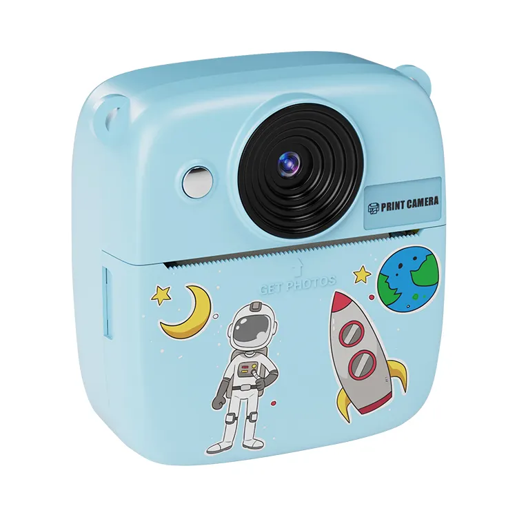 Sıcak satış toptan çok fonksiyonlu boyama ses sabit odak dijital kaydedici hd video çocuklar için çocuk anında baskı kamera