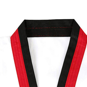 Venta al por mayor de ropa de Taekwondo hecha de algodón totalmente personalizada, ropa de lucha, uniforme de Taekwondo de artes marciales barato de buena calidad - Product Image 6