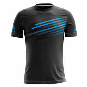 T-shirts surdimensionnés grande taille en coton vierge de haute qualité sur mesure pour hommes vêtements décontractés avec tissu en jersey imprimé logo avant - Product Image 5