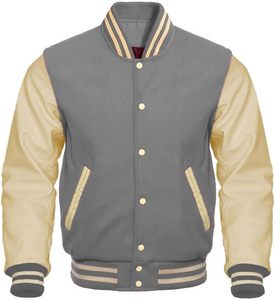 Veste universitaire d'hiver de luxe pour hommes femmes peau de vache en cuir patchs personnalisés CollegeBaseballjacket pour hommes livraison DDP - Product Image 6