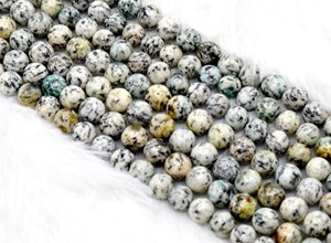 Piedras Preciosas Curativas Auténticas de Calidad Natural, Jaspe K2, Cuentas Redondas de 8 mm para la Fabricación de Joyas de la Marca Anshul Impex - Product Image 3