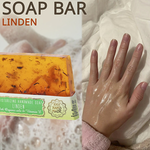 Moisturizing Artisan Bar <b>Soap</b> Botanical Daily Skin Cleanser Premium Natural Linden Handmade <b>Soap</b> with Organic Oils and Vitamin E - Product Image 3