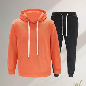 Sweatshirts pulls tendances pour hommes Ensemble survêtement 2 pièces décontracté à manches longues - Product Image 4