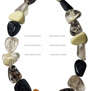 Collar de cuentas de resina epoxi hecho a mano exagerado de estilo europeo y americano, collar bohemio de versión ancha para mujer - Product Image 3