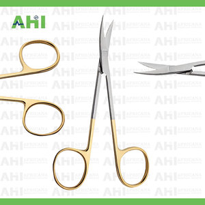 กรรไกรตัด AHI รุ่น Supercut ใบมีดทังสเตนคาร์ไบด์ ปลายโค้ง ปลายทู่ ยาว 130 มม. ผลิตจากเหล็กกล้าไร้สนิมเกรดผ่าตัด ด้ามจับตามหลักสรีรศาสตร์ ได้รับมาตรฐาน CE - Product Image 3