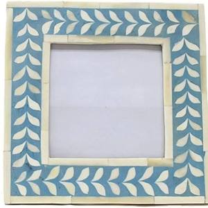 Top Selling Bone Inlay <b>Wooden</b> <b>Photo</b> Frame with UV Printing Blue White <b>Box</b> Pattern Handmade Foldable Modern Design at Best Price - Product Image 6