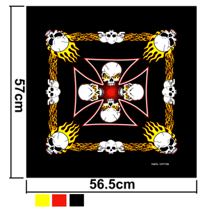 Pañuelo Personalizado de Doble Impresión de Fábrica, Pañuelo de Algodón con Logotipo Personalizado para Fanáticos, Pañuelo Cuadrado - Product Image 3