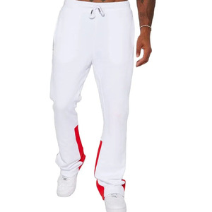 Pantalons évasés décontractés pour hommes, tissu doux avec une forme élégante en forme de cloche pour les hommes à la mode, pantalons évasés extensibles - Product Image 1