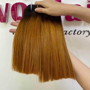 OMBRE Bone Straight Hair Virgin Vietnamese Hair Bundles With Lace Front Closure 100 Virgin Hair Bundles <b>for</b> <b>Black</b> <b>Women</b> - Product Image 3