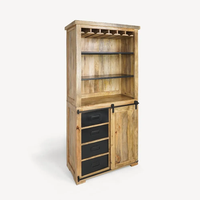 Meubles de bar et de salle à manger d'extérieur en bois massif de style industriel moderne pour usage hôtelier - Paris