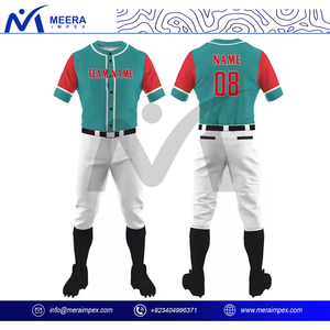 Venta al por mayor hombres uniforme de béisbol Kit de secado rápido transpirable personalizado equipo Jersey pantalones conjunto sublimación ropa deportiva OEM traje completo - Product Image 2