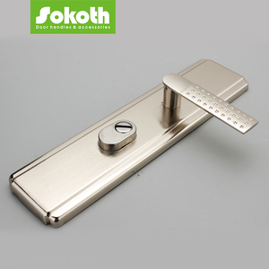 Tay nắm cửa trên tấm sắt giá bán buôn sắt khóa cửa cho kim loại thép cửa mô hình cổ điển - Product Image 3