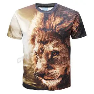 Hommes Summer Street Wear Sublimated T Shirt Casual 3D Printed Blouses Men's T Shirt O Neck Quick Dry Tees