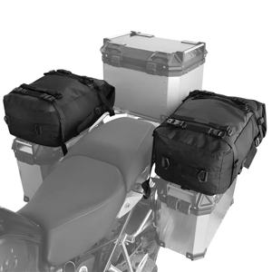 Bolsa Lateral para Motocicleta de Lona Impermeable y Transpirable, Bolsa de Almacenamiento para Asiento Trasero de Bicicleta, Mochila de Poliéster para Viajes y Desplazamientos - Product Image 5