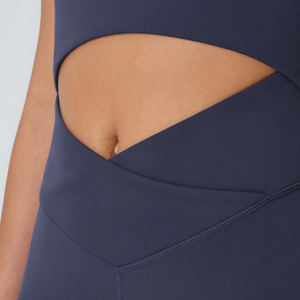 Wholesale Women Fitness Sports <b>Sexy</b> Backless Jumpsuit Breathable Outdoor Scrunch Butt Jumpsuit Gym Workout Yoga Jumpsuits - Product Image 5