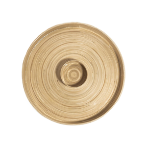 Europe Style Round Spun Bamboo <b>Chip</b> Dip Serving <b>Tray</b> Lacquered Food Grade BPA Free Wholesale Vietnam Factory for Kitchen Use - Product Image 2