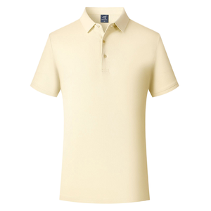 Nuevo Polo Popular para Hombre, 100% Algodón, Transpirable, de Manga Corta, Diseño Casual con Estampado, Corte Holgado para Golf - Product Image 1