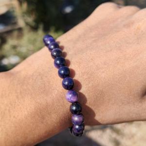 Natural Color Lapis Lazuli 925 <b>Silver</b> Adjustable Luxury Smooth Bead Handmade <b>Bracelet</b> Gift for Women & Children - Product Image 3