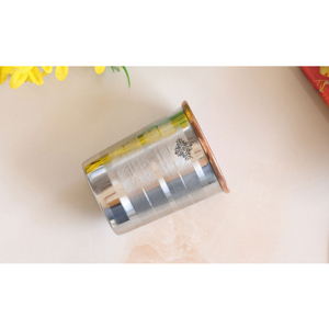 IndianArtVilla Vidrio de diseño de lujo liso de cobre de acero puro-250 ML, vasos y vajilla para el hogar y el restaurante - Product Image 4