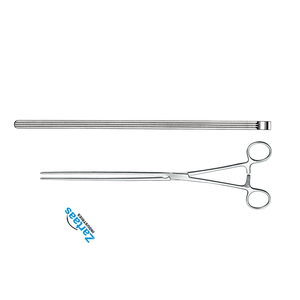 Fórceps de abrazadera intestinal Scudder de acero inoxidable de alta calidad, recto, 25cm / 10 ", fabricante de instrumentos quirúrgicos - Product Image 4