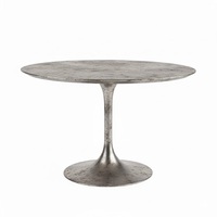 Table basse en métal doré antique de forme ronde, parfaite pour la décoration de la salle de séjour, meubles faits à la main en gros