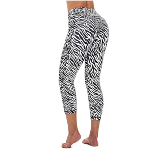 Leggings de sport respirants et à séchage rapide pour femmes, taille haute, longueur intégrale, en spandex/polyester, avec logo personnalisé, grandes tailles - Product Image 3