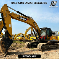 Excavatrice sur chenilles Sany SY365H de 36 tonnes, grande pelle hydraulique avec moteur Isuzu 6HK1, d'occasion, pour l'exploitation minière et la construction en Chine
