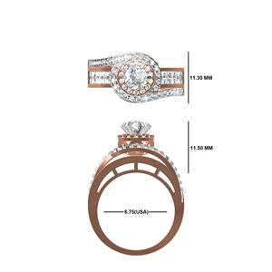 Igi ได้รับการรับรองในห้องปฏิบัติการพรีเมี่ยมแหวนเพชรหมั้นสไตล์ที่ไม่ซ้ำกันกับเจ้าหญิงที่มองไม่เห็นการตั้งค่าที่มีอยู่ใน10K 14K 18K - Product Image 2
