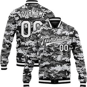 2025 Nueva chaqueta de bombardero de un solo pecho personalizada chaquetas Varsity logotipo personalizado chaqueta de béisbol impermeable para hombres - Product Image 3