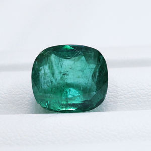 Mejor Precio, Esmeralda Zambiana 100% Natural, 6.08 Quilates, Corte Cojín, Color Verde Azulado, Piedra de Nacimiento de Mayo para Hacer Anillos y Colgantes - Product Image 1