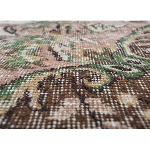 Tapis en laine vintage 9x12 rouge et orange, noué à la main, motif médaillon, pour salon ou couloir, tissage rectangulaire - Product Image 3