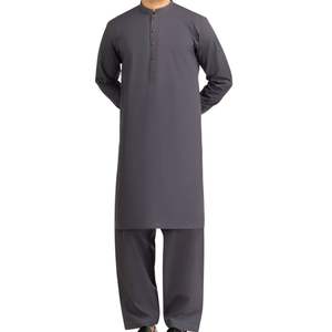 Traje Tradicional Pakistaní Shalwar Kameez Beige para Hombre, Kurta Pajama de Diseñador en Tela de Algodón de Alta Calidad, Ropa Étnica para Hombre - Product Image 6