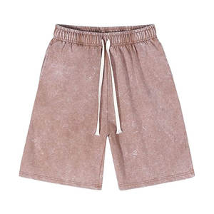 Pantalones cortos de lavado ácido hechos de algodón 100%, servicio OEM más vendido, pantalones cortos de lavado ácido, precio al por mayor, pantalones cortos para hombres - Product Image 1