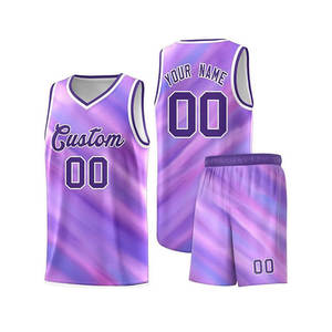 Maillot de sport de basket-ball pour homme avec broderie respirante Sublimation Personnalisable - Product Image 4