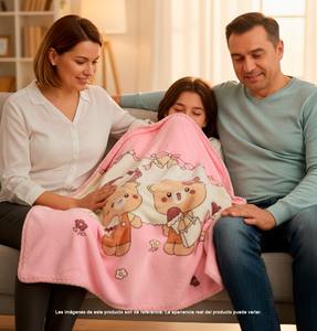 Frazada Infantil de Invierno 100x140cm Poliéster/Lino Suave Acolchada Selección Aleatoria Bebé +40 Diseños Manta Niños Premium - Product Image 3