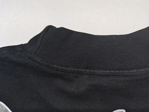 T-shirt personnalisé en coton biologique gaufré de luxe 100 % coton blanc sans couture, coupe ample et courte, style anime, grammage lourd - Product Image 4