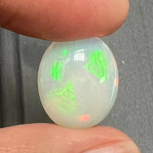 Cabujón de ópalo etíope de calidad AAA, cabujón de ópalo etíope blanco natural suelto ovalado de 8,22 quilates - Product Image 1