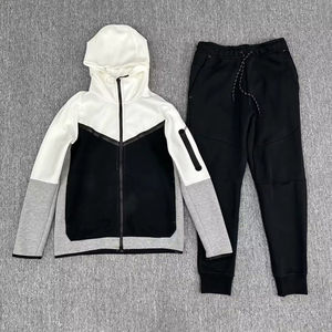 Conjunto de sudadera y pantalones de chándal personalizables 2025 | Chándal de estilo apilado | Ropa de calle de moda Sudadera de dos piezas para hombres y mujeres - Product Image 4
