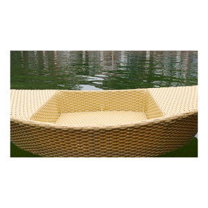 Múltiples formas, bandeja flotante de color hecha de marco de ratán y ratán tejido con un acabado marrón natural para exportación a la venta - Product Image 3