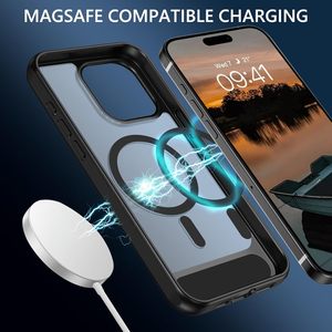 Custodia sottile antiurto con finitura opaca magnetica con cavalletto invisibile, per Iphone 16 Pro Max - Product Image 6