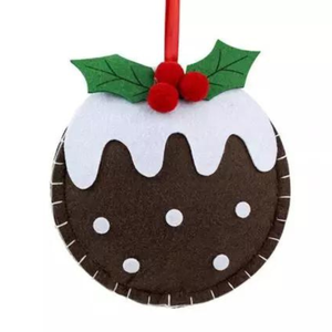 Adorno colgante de árbol de Navidad, adornos de fieltro para árbol de Navidad, venta al por mayor - Product Image 4