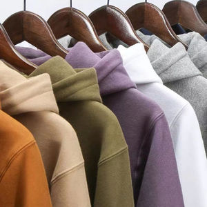 Men's Classic Solid Color Distressed Pullover Hoodies Comfortable Embroidered Logo Plus Size Rhinestone Cotton <b>Blended</b> Hoodie - Product Image 6
