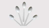 Ensemble de vaisselle jetable en plastique blanc à usage unique, solution de vaisselle jetable pour les fêtes, les pique-niques, la restauration, les mariages, logo personnalisé