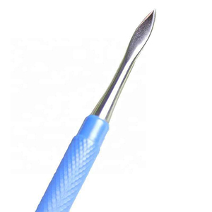 Outil de nettoyage des ongles pour manucure de salon, en acier inoxydable, pousse-cuticules et repousse-cuticules réutilisable, double usage, vente en gros - Product Image 2