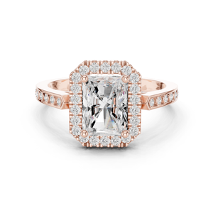 Bague en diamant carré Moissanite 10K - Product Image 6