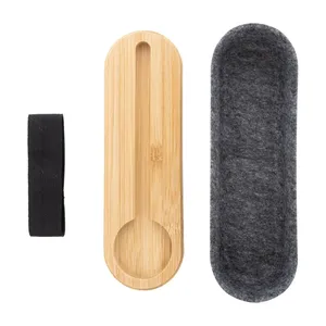 Porte-stylos écologique en RPET et bambou, gadgets de bureau durables - Product Image 2