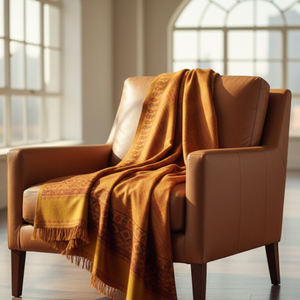 Authentic Handwoven Kullu Woolen Shawl with Classic Traditional Designs Soft and Warm Breathable <b>Fabric</b> for Stylish Winter Look - Product Image 2