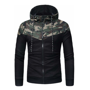 Breathable Customizable Winter Camouflage <b>Hoodie</b> Custom Cotton Camouflage <b>Hoodie</b> with Zipper Design <b>for</b> <b>Men</b> - Product Image 1