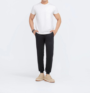 Pantalons de survêtement en molleton de haute qualité en gros, sans marque, avec poches, logo personnalisé, pantalons de survêtement surdimensionnés pour hommes - Product Image 1